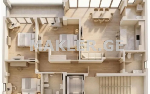  出售 建设中+建设中 公寓 瓦凯区  in Kobuleti I turn 